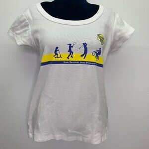 Banana Boat XL Graphic T Shirt Suncreen Tee Slim Fit White Short Sleeve